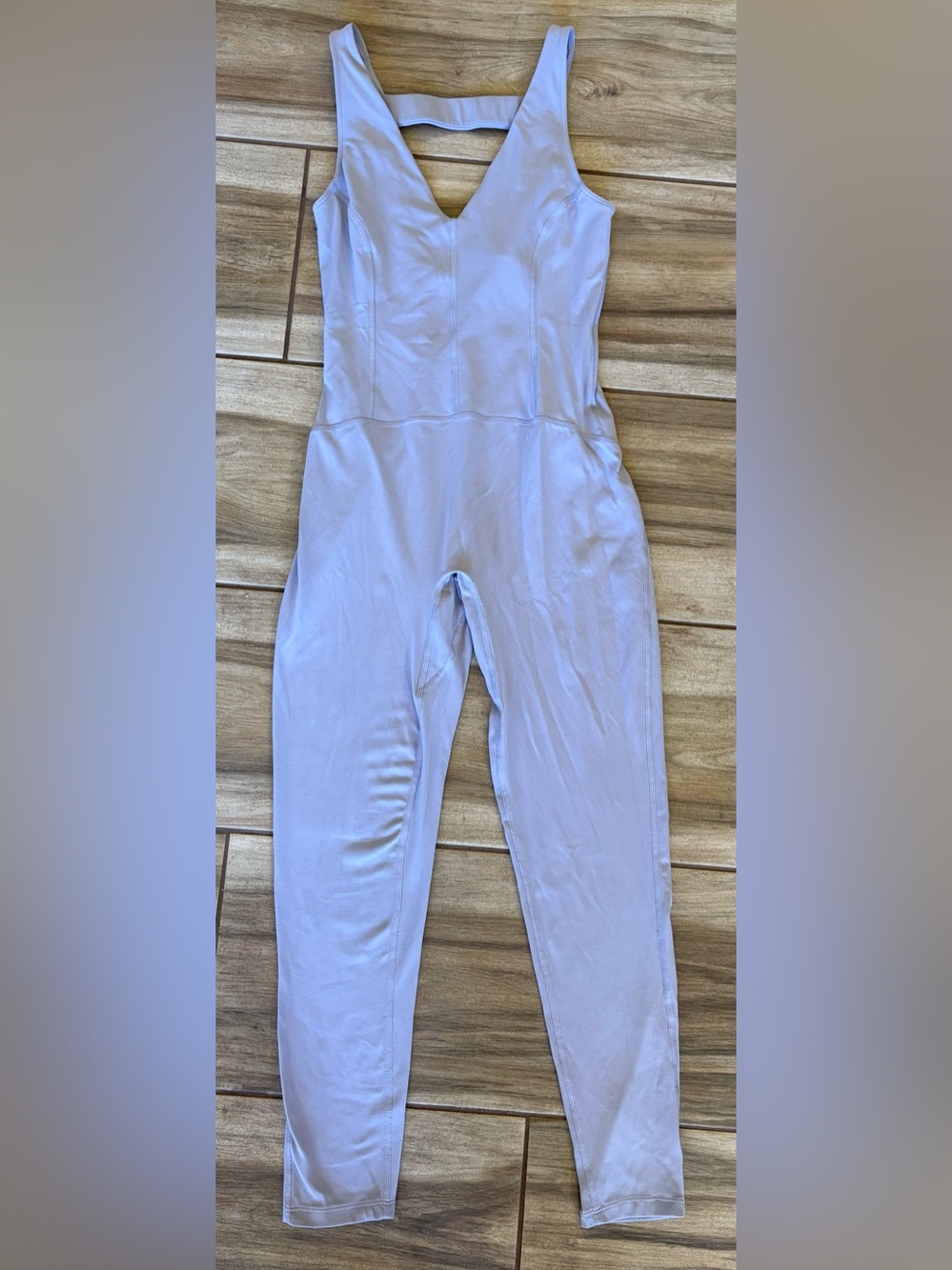 FP Movement by Free People Lavender V-Neck Jumpsuit S